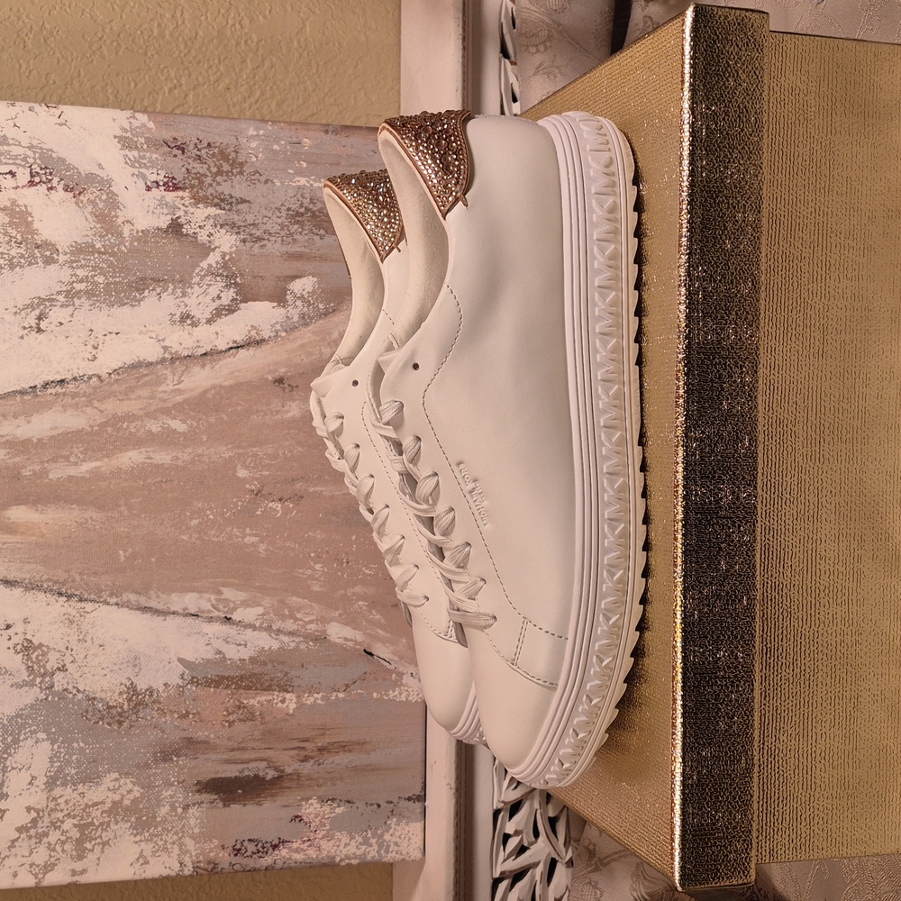 Michael Kors - Grove Embellished Leather Sneaker - Picture 4 of 14